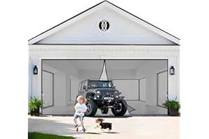 RTOTS Moustiquaire Porte Magnetique 205 x 215 cm Facile à Installer sans Percer Moustiquaire Porte Fenetre Animaux AcceptéS pour Enfants et Animaux de Compagnie【Noir】