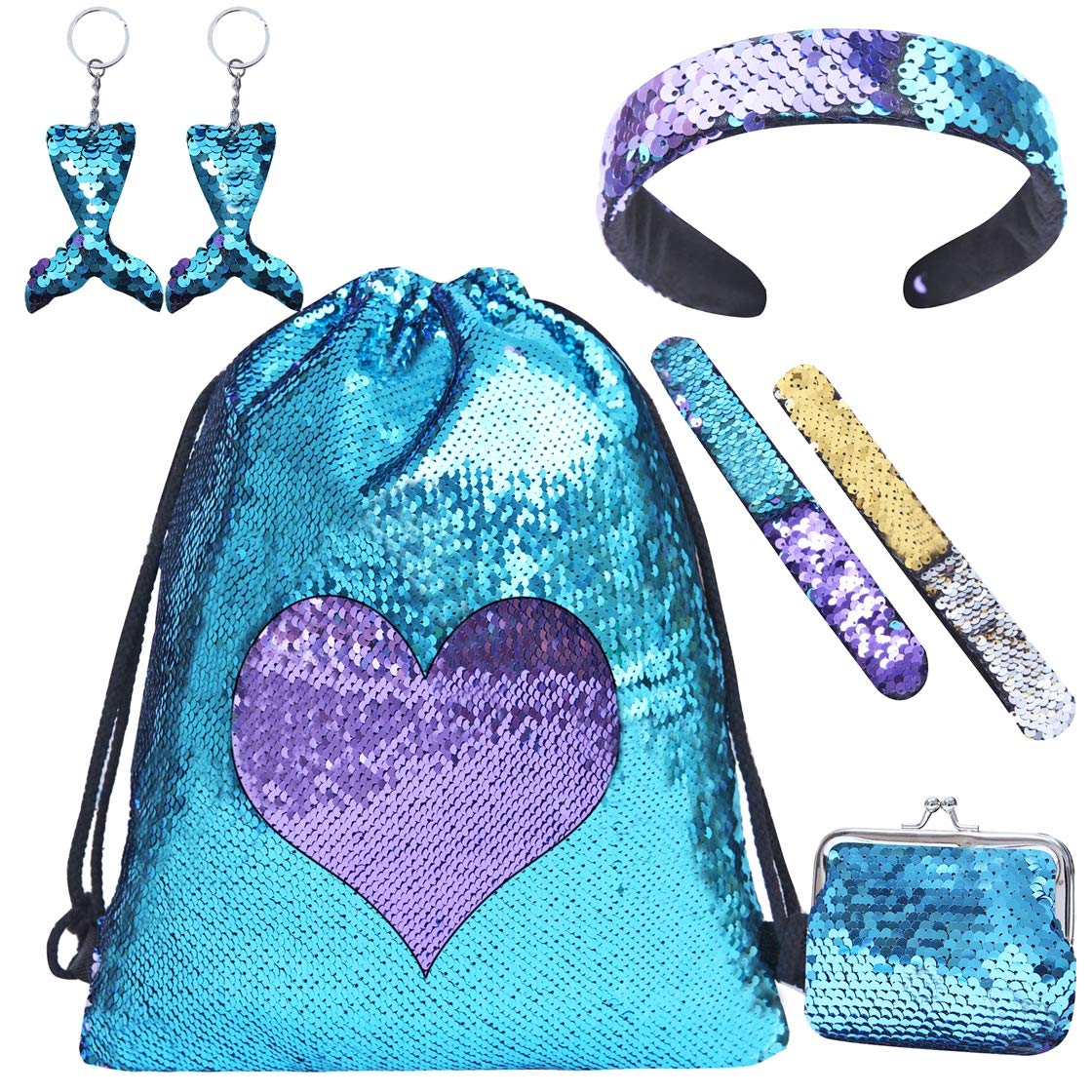 €13.98 Zainetto Paillettes Reversibili Bambina, Borsa Zaino Bimba con  Paillettes Sacca Borsetta Ragazza con Bracciali, Borse… - bikewebshop.it