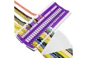 TUCNOEU 50 Positions Embroidery Thread Organizer Floss Organizer Sewing Thread Organizer with 15pcs Replaceable Paper Card Sewing Needle