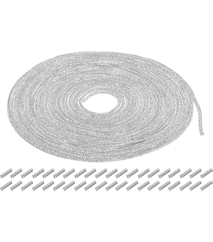 Cordon Strass Silicone 4 Mm X 10 M - Transparent Avec Cristaux - Pour Bijoux Et Accessoires DIY