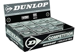 DUNLOP SPORTS DUNLOP Competition Squash Ball, Single Yellow Dot