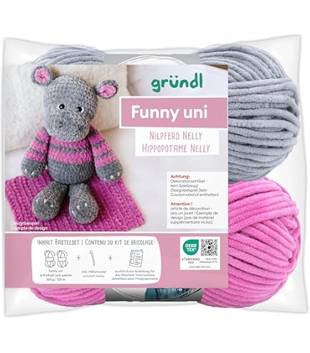 Souarts Complete haakset voor beginners, dieren, haken, breien, voor beginners, set met haaknaalden, garen, creatieve breiset, knutselset voor volwassenen en kinderen, cadeau