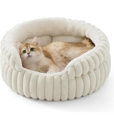 Whiwhi Huisdieren tipi hondentent met dik kussen katten/hondenbed afneembaar en wasbaar puppy's speelhuis katten tenten 60 x 60 x 70 cm