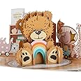 Cardology - New Baby Bear Pop Up Card | 3D New Baby Gift for Girls or Boys, Congratulations Keepsake Card | Handmade