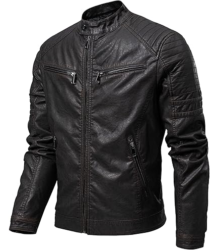 Amazon Giubbotto Pelle Uomo Colletto Coreana Giacca Moto Uomo