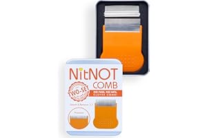 ‎NITNOT NitNOT - Läusekamm Nissenkamm für alle Haartypen, extra fein, mit 2 Kammköpfen, gegen Läuse und Nissen, Läusekamm kinder, metall Läusemittel