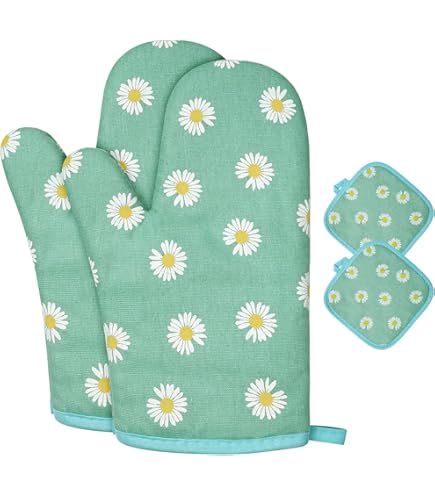 4 Strofinacci Da Cucina In Microfibra Con Stampa Foglie - 40x60 Cm, Assorbenti, Decorativi, Verdi Primaverili - Foto 3