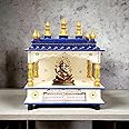 Vipron Wooden Hindu Pooja Mandir Handmade Temple Mandap Worship for Home and Office Wall Decor