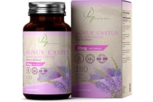 HEY NATURAL HN Agnus Castus | 180 Vitex Chasteberry Capsules - 30mg (from 4:1 Extract) Agnus Castus per Serving | Vitex Agnus-Castus for Women Vitex Berry | Non-GMO, Allergen & Gluten Free | Made in The UK