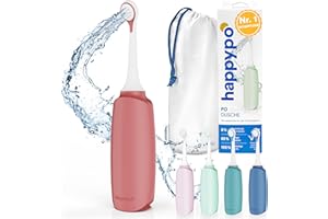 ‎HAPPYPO HappyPo Bum Shower with Storage Bag - Optimised Design - Portable Bidet - Gentle on Skin - for Women, Men and Children - for Butt and Intimate Areas - Gentle and Clean - Red