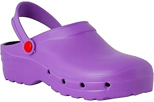 REPOSA Light Shock Zuecos Sanitarios, Zapatos de enfermería, Material eva Zapatos Sanitarios cómodos con capellada Superior Cerrada, Agujeros Laterales, Plantilla anatómica, Suela SRC