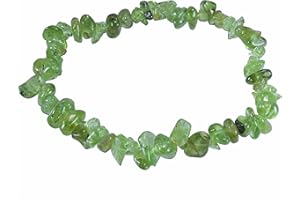 Lebensquelle Plus Bracelet péridot en pierres précieuses de qualité supérieure, 19 centimeters, Pierre