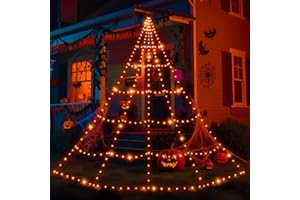 Hopexy 3m 266 LEDs Halloween Spider Web