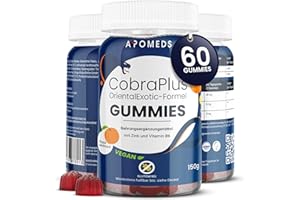 ‎APOMEDS APOMEDS CobraPlus Oriental Exotic Formel Gummis, Vitamin B6, Zink, Boxhornklee Extrakt, Ginko Bilboa Blatter Extrakt, Ginsengwurzel Extrakt, Ginkgo Ginseng, Fruchtbarkeitshilfe, Gingko (60St)