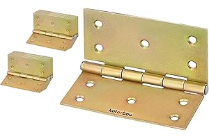 KOTARBAU® Bisagras para puerta (10 unidades, 100 mm x 100 mm), color amarillo