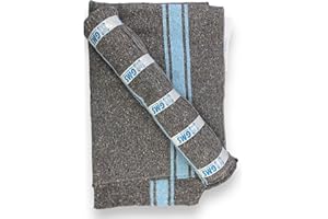 GMS GLOBAL MOVING SOLUTIONS GMS - 2 Mantas Multiusos de Alta Resistencia (1,5x2m), Fabricadas en España para Mudanzas, Trasteros, Furgonetas, Mascotas, Yoga y Pintura, Peso de la Manta 1,2kg, Gran Resistencia al Arrastre