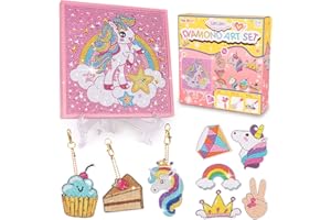 Moltby Diamond Painting Enfant, Kit Diamond Painting Licorne, Cadeau Fille 6 7 8 9 10 11 12 Ans, Jouet Bricolage Enfant Kits de Loisirs Créatifs, Peinture Diamant Activite Manuelle Enfant 6-12 Ans