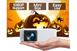 Mini Proiettore, YOTON Y3 Proiettore Portatile Supporto 1080P Full HD, 6500 Lumen Video Proiettore con 25% Zoom, Supporto HDMI USB Phone PC TV Stick