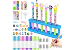 PATEMZON Kit Creativo per Creare Penne, Laboratorio delle Penne, Set di Penne Creare Fai da Te, Lavoretti Creativi per Bambini, Personalizzate Idee Regalo per Ragazze, Giochi Bambina 6 7 8 9 10 Anni