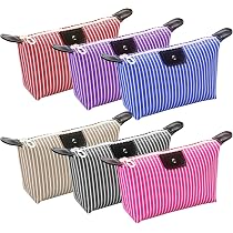 6er Set Reise-Kosmetiktaschen – Wasserdichte Schminktaschen, 19x11 Cm, 6 Farben, Mit Reißverschluss
