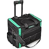 Amazon Brand, Borsa porta attrezzi Denali, con ruote e 20 tasche con illuminazione