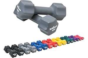 Bad Company Neoprene Dumbbells 0.5 kg to 5 kg Coloured I Small Dumbbell Rubberised for Fitness Gymnastics Aerobics Home Gym Dumbbells for Women Men I Dumbbells