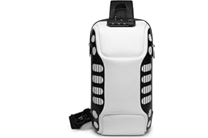 VARLIVOO Fashion Men's Shoulder Bags Sling Bag Anti-theft Password Lock Chest Bag with USB Port Travel Hiking Sports Camping Waterproof Polyester