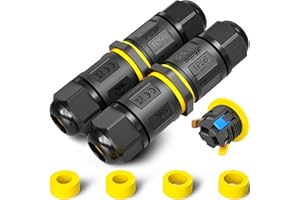 PEBA® Connettore impermeabile IP68 a 3 fili con leva,Compatibile Ø4-12mm,Scatola giunzione esterna per cavi elettrici,2 Vie Connettori cavi elettrici elettrico - Scatola di giunzione ip68 impermeabile