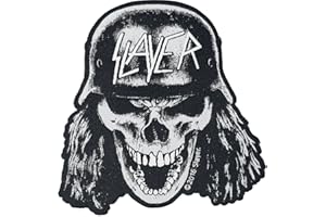 Slayer WEHRMACHT Skull Cut Out Patch Schwarz