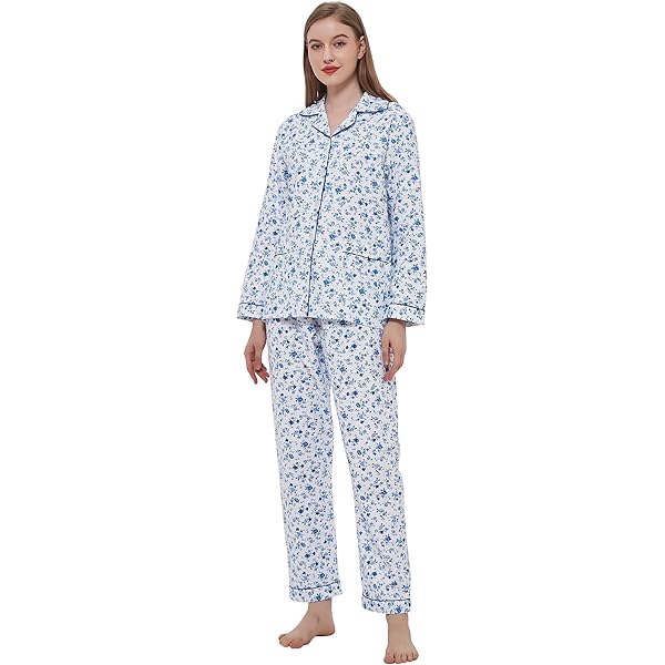 Camicia Da Notte Donna In Flanella MIA LUCCE - Maniche Lunghe Con Bottoni, Morbida E Calda, 100% Cotone - Foto 8