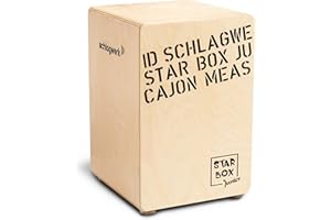Schlagwerk CP400SB Star Box Kids Cajon - Cajon Instrument speziell für Kinder und kleine Trommler - Musikinstrument Schlagzeug für Kinder mit Snare 24 x 24 x 36 cm - Made in Germany