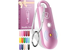 Vantamo Allarme Personale Antiaggressione per Autodifesa Donna Con Doppio 130dB Altoparlante, Kit Autodifesa Femminile Con Luce