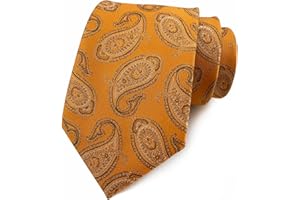 marysgift Men's Ties for Wedding Paisley Necktie Formal Business Tie Floral Jacquard Tie Set 57.48"x3.15"