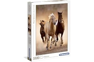 Clementoni - 39168 - Puzzle 1000 Elementów High Quality Collection - Running Horses