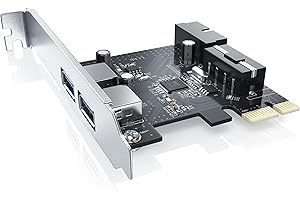 CSL-COMPUTER CSL - USB 3.2 Gen1 PCI Express Card PCIe Controller - 2X Externe Ports 1 x intern Controller Header - Schnittstellenkarte USB 3.0 Super Speed