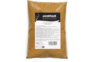 Minotaur Spices | Gingembre, racine de gingembre moulue, poudre de gingembre, gingembre doux, 2 x 500 g (1 kg)