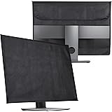 kwmobile Cover compatibile con 27-28" monitor - Fodero per Monitor - Copertura Antipolvere Schermo PC con 2 Tasche Extra - ne