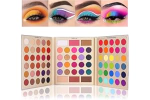 ‎UCANBE UCANBE Make Up Palette 86 Farben: Matte Schimmernde Lidschatten Palette Set, Highlight, Bronze-Puder, Powder Blusher, Langlebige Hohe Farbwiedergabe