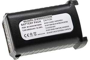 vhbw Akku Ersatz für Symbol 82-111734-01, BRTY-MC90SAB00-01, BTRY-MC90GKAB0E-10 für Handheld Computer Scanner (2600mAh, 7,4V, Li-Ion)