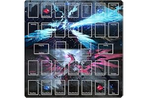 WSRXDMSN Ygo Play Mat 2 Player Rubber Duel Mat Gaming Competition Pad Card Binder Deck 23.6 x 13.7 Inches