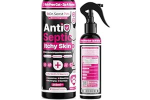 DR. SENST PETS Dr. Senst Cat Itchy Skin Relief Spray | Stop Cat Itching & Scratching | Vet Approved | Cat Skin Irritation Treatment | Cat Allergy Relief | No Need Antibiotics For Cats | Essential Pet First Aid Kit