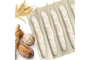 HFYMXNB Paño de lino para hornear pan, paño de panadería, paño de lino, ropa de horno para la preparación de la masa y la cocción, 45 x 77 cm