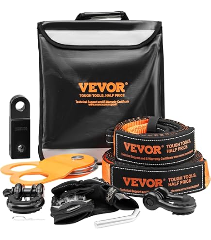 2 Soft Grillo Per Fuoristrada - Fune Di Traino 17T Con Copertura Protettiva Per Jeep E Veicoli Off-Road - Foto 4