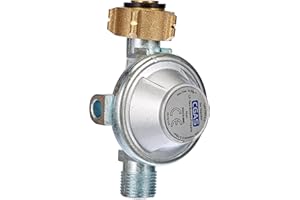 GLORIA Thermoflamm bio Détendeur Gaz Butane 13 kg | Version Française | Réducteur de Pression 4 Bar, 8 kg/h | Idéal pour Désherbeur Thermique & Chalumeau Gaz | Filetage 3/8" Gauche | Connexion FR