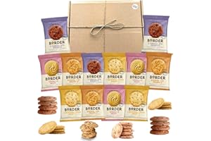 ZAMFOODS Border Biscuits Big Box Luxury British Hamper bundle 12 Twin packs (24 Single) Individually wrapped 4 Varieties Viennese Chocolate Golden Oat & Butterscotch perfect gifting for all occasions