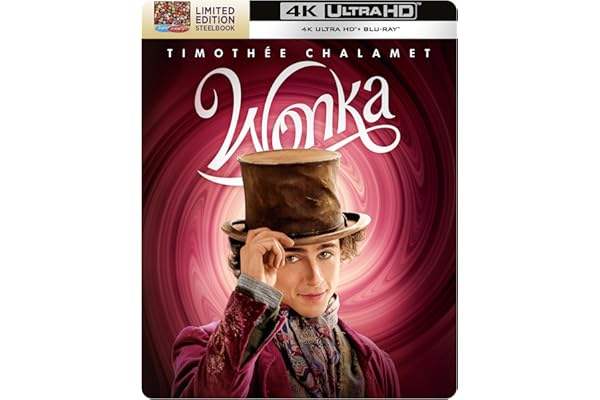 Wonka Amazon Exclusive Steelbook [4K Ultra HD] [2023]