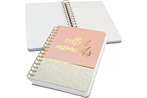 ‎SIGEL SIGEL JN601 Spiralblock Notizblock Bullet Journal Jolie, ca. A5, dot-Lineatur, 240 Seiten, rosa/weiß, vegan, aus nachhaltigem Papier hergestellt