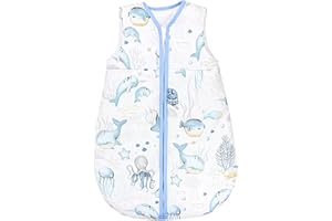 TupTam Gigoteuse Bébé tout au long de l'année, certifiée OEKO-TEX, 2.5 TOG, sans manches, rembourrée