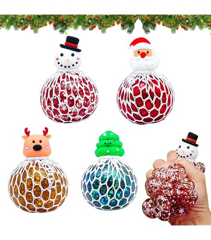 Mini Palline Antistress A Rete - Confezione Da 8, Giocattoli Morbidi Per Bambini, Riempitivo Per Sacchetti Festa