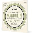 D'Addario Mandolin Strings, Phosphor Bronze, EJ75, Medium/Heavy Gauge 11.5-41, 8-String Set, Pack of 1